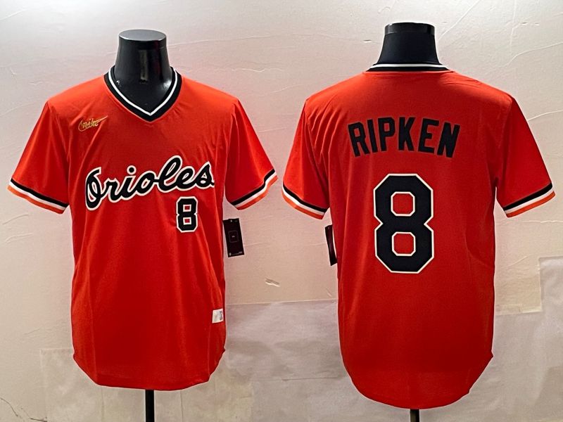 Men Baltimore Orioles #8 Ripken Orange Game Nike 2025 MLB Jersey style 425->baltimore orioles->MLB Jersey